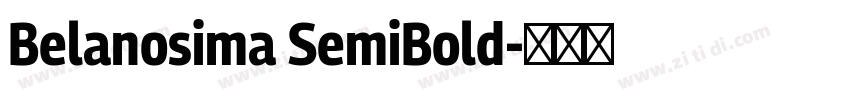 Belanosima SemiBold字体转换